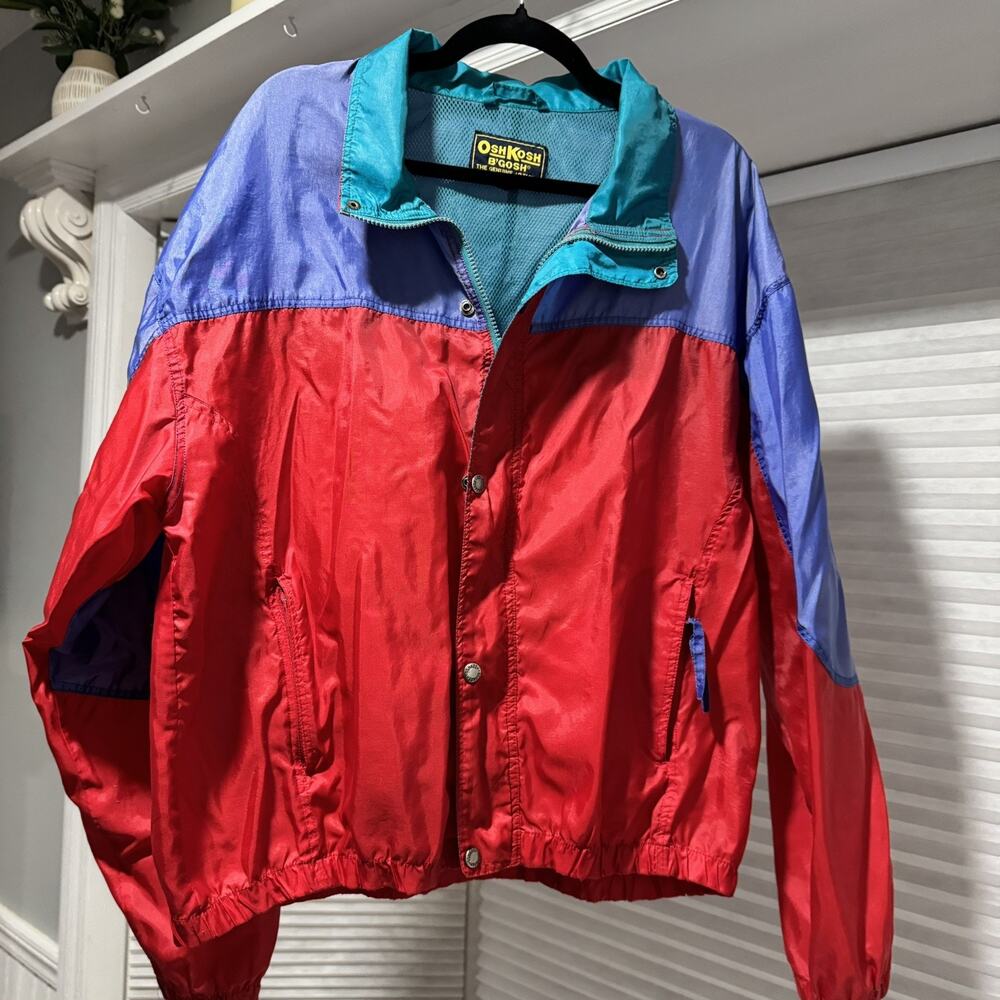 Vintage OshKosh B’Gosh Men’s Coat XLarge Track Jacket 90's Retro